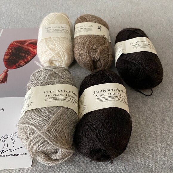 NWT Tirval's Toorie Shetland Heritage Hat Kit Lot of 5 Skeins 1 Pattern - Picture 3 of 9